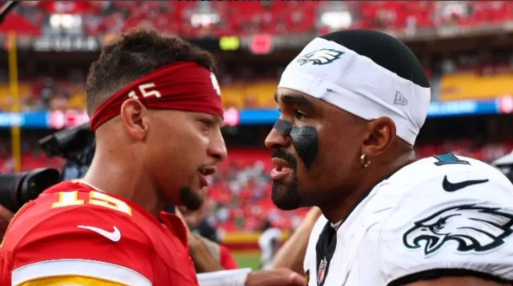 Mahomes y Hurts en la derrota de Chiefs vs. Eagles. (Foto: Getty Images)