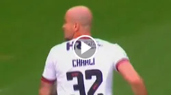 Charli González anotó un bonito tanto ante Belgrano.