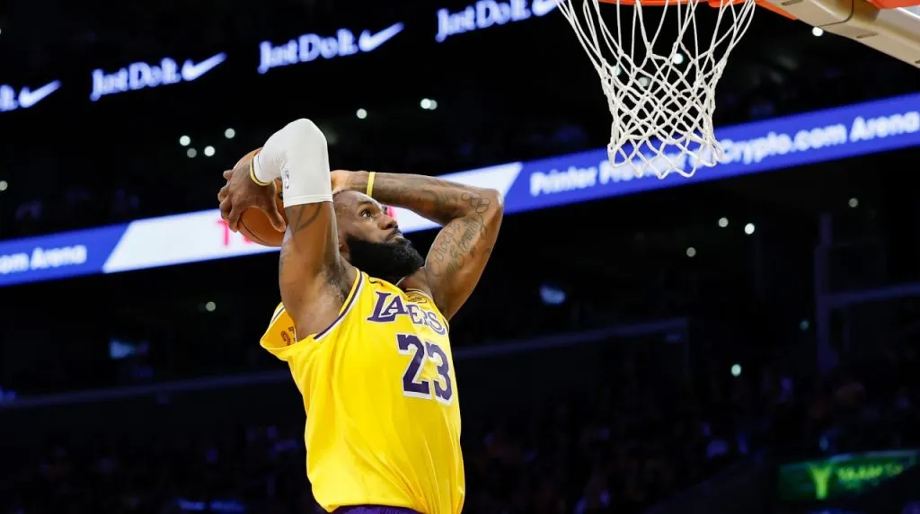 LeBron James ha ganado un título con Los Angeles Lakers. (Foto: Getty Images)