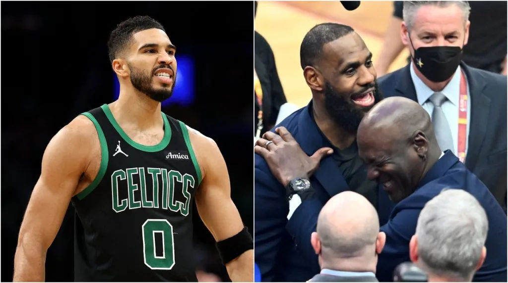 Jayson Tatum incluyó a LeBron y Jordan en su Top-5.  (Foto: Getty Images)