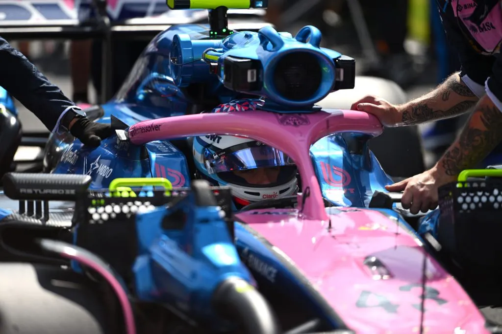 Franco Colapinto a bordo del A525 en Baku (GETTY IMAGES)