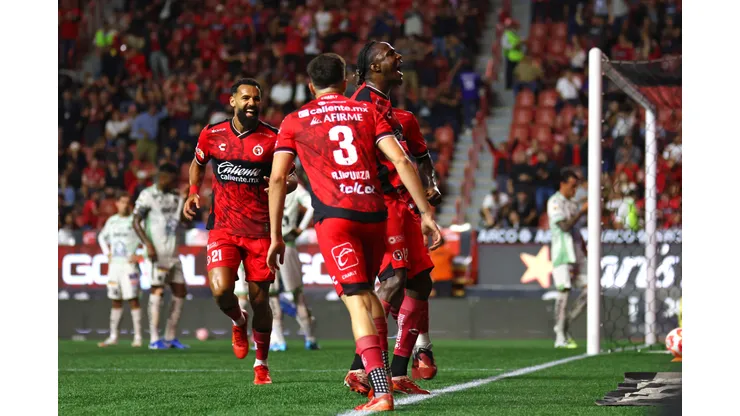 Xolos de Tijuana en su partido contra Rayados