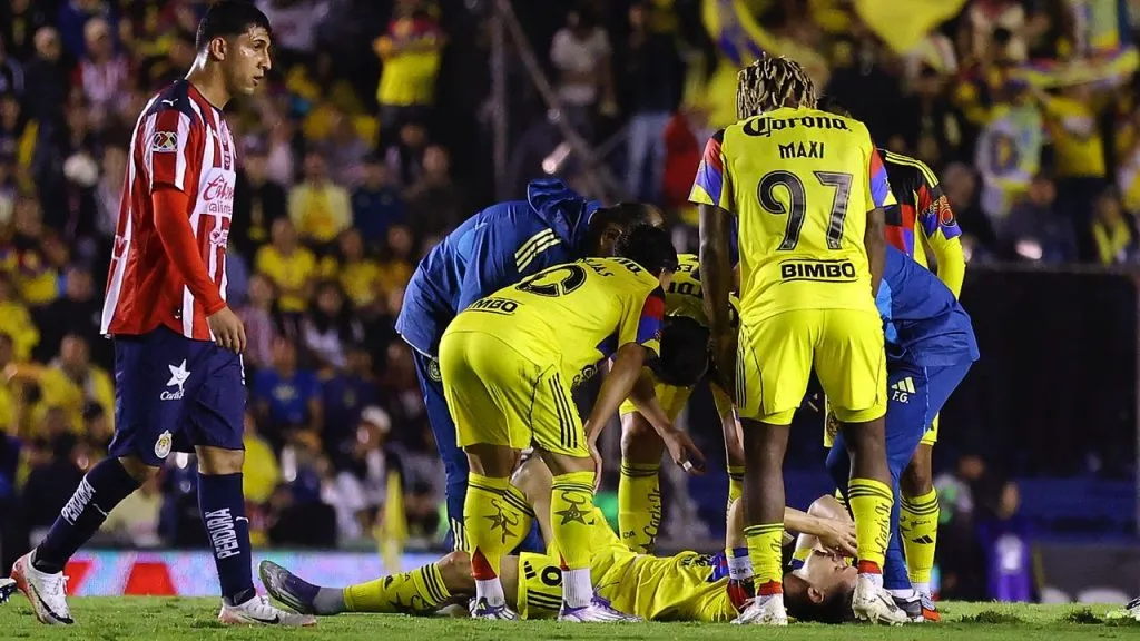 El momento de la lesión del ‘Maguito’ Fidalgo.