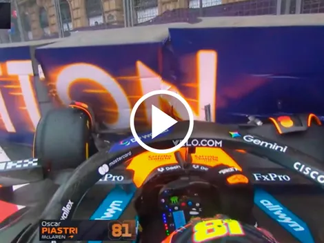 El accidente de Oscar Piastri en la primera vuelta de Baku 2025