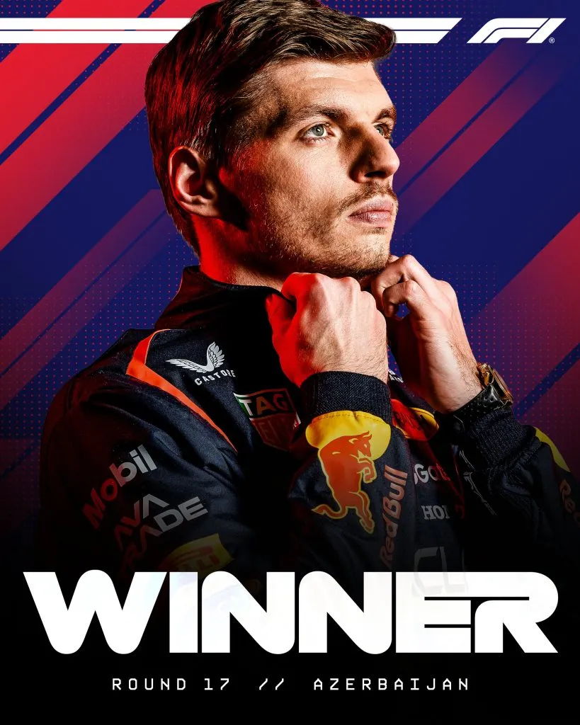Max Verstappen, el ganador de Baku (Foto: @F1)
