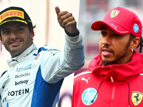 La indirecta de Carlos Sainz a Lewis Hamilton tras su podio con Williams