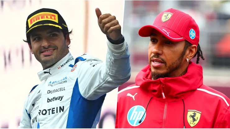 Carlos Sainz y Lewis Hamilton