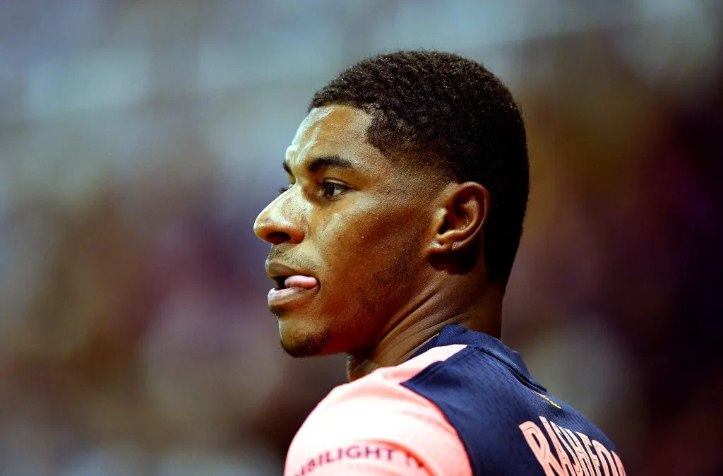 Marcus Rashford iniciará desde la banca en el duelo entre Barcelona y Getafe. (Getty Images)