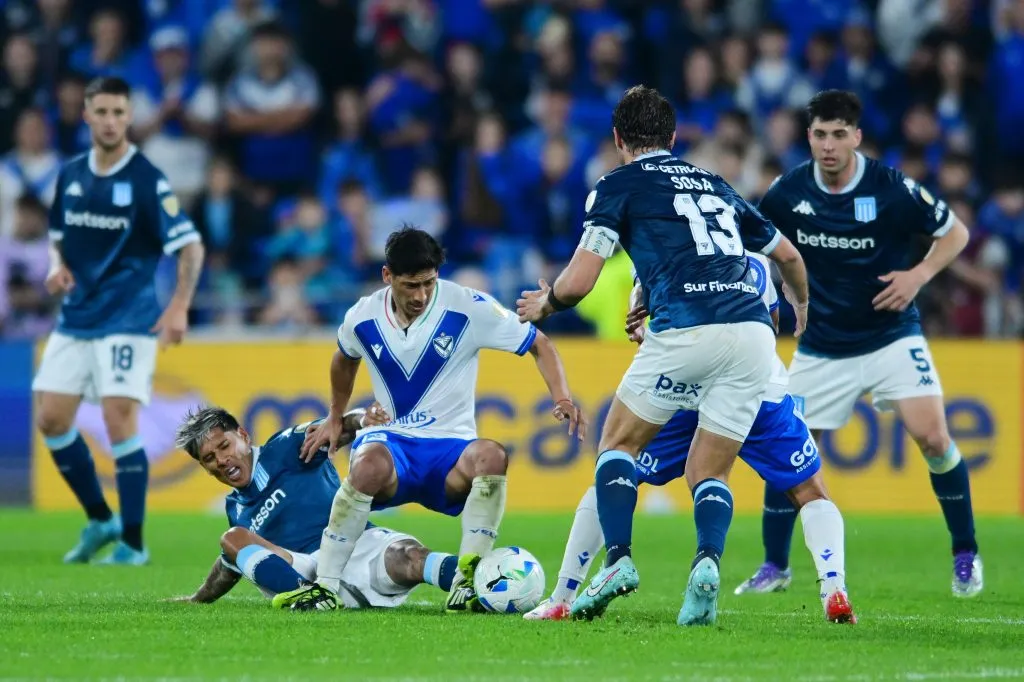 Racing venció a Vélez como visitante por 1-0 en el partido de ida. (Getty Images)