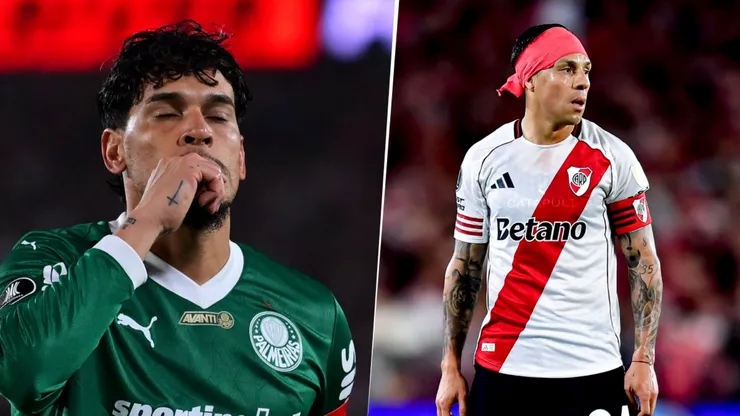 Palmeiras vs. River Plate por la Copa Libertadores.