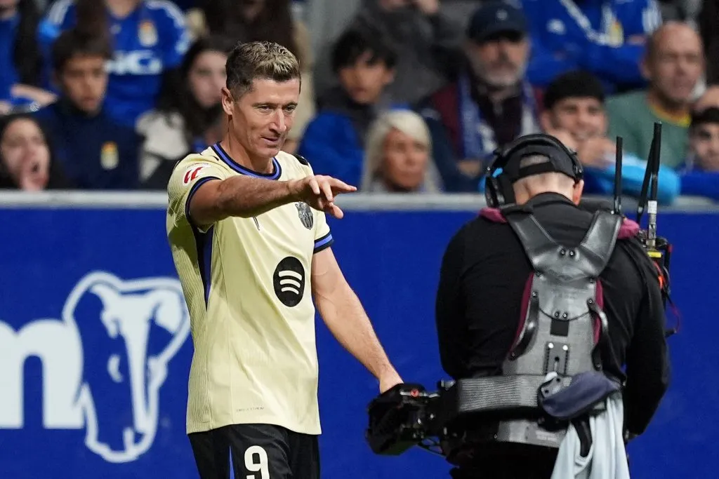 Robert Lewandowski marcó el segundo tanto de Barcelona (GETTY  IMAGES)