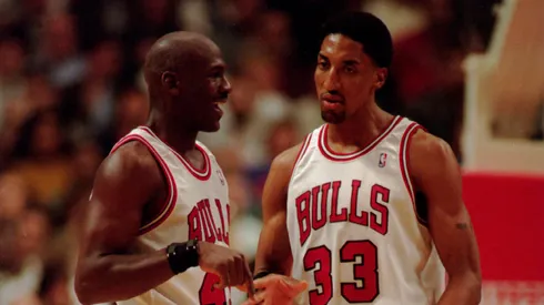 Michael Jordan y Scottie Pippen en Chicago Bulls