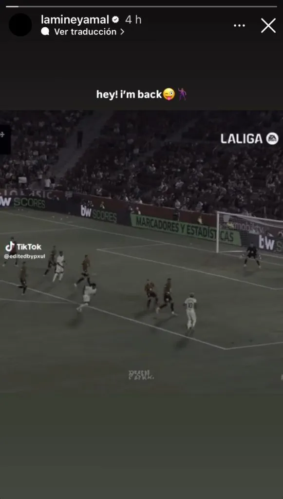 La publicación de Lamine Yamal (@lamineyamal)