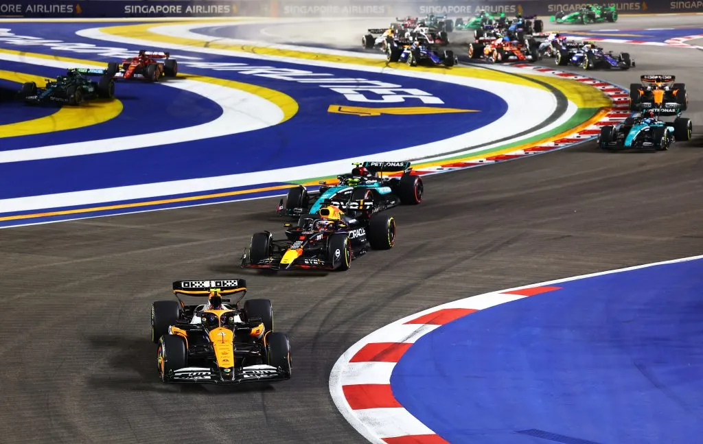 La carrera del GP de Singapur 2024 (GETTY IMAGES)