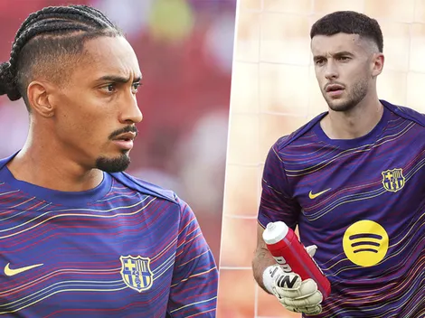 Barcelona reveló el parte médico de Raphinha y Joan García
