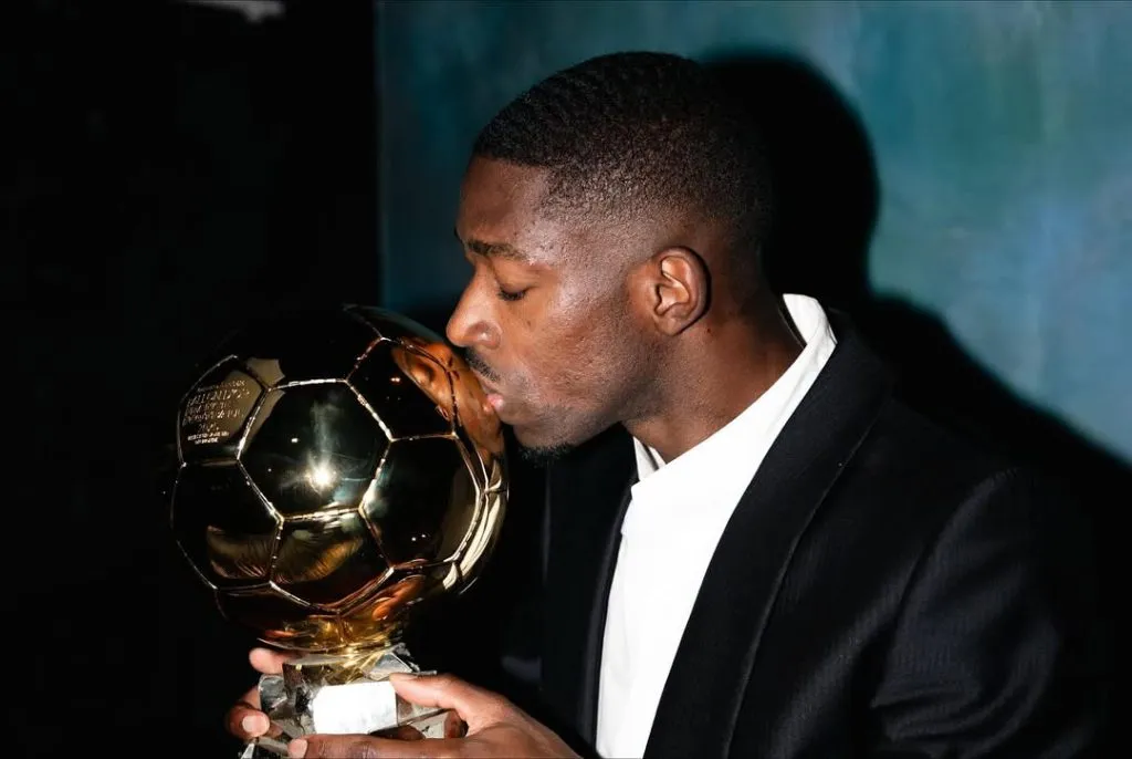 Ousmane Dembélé obtuvo un total de 1380 puntos (@ballondorofficial)