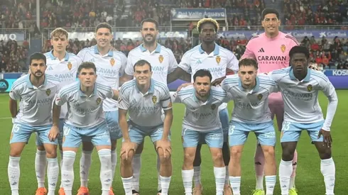 Esteban Andrada fue titular hoy en Zaragoza.