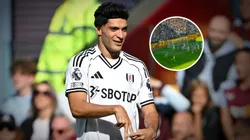 Raúl Jiménez convirtió un gol con Fulham ante Aston Villa