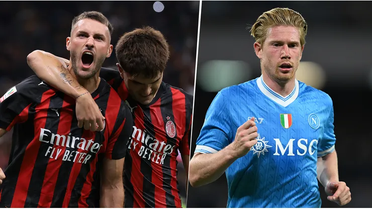 Milan y Napoli se enfrentan en la Serie A
