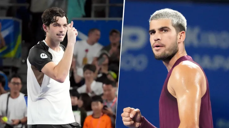 Carlos Alcaraz vs. Taylor Fritz por la final del ATP 500 de Tokio..