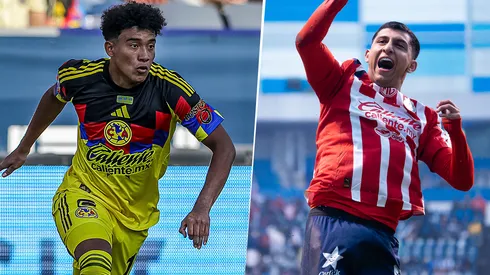 Isaías Violante y Bryan González sumaron minutos para América y Chivas, respectivamente.