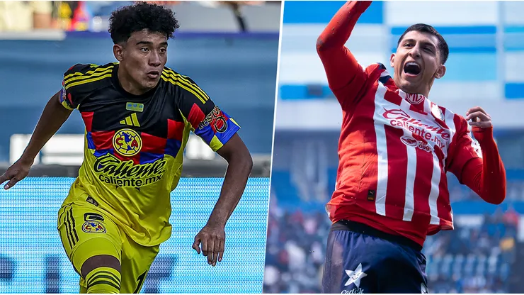 Isaías Violante y Bryan González sumaron minutos para América y Chivas, respectivamente.