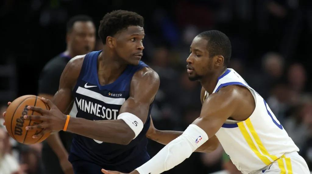 Anthony Edwards y Jonatan Kuminga. (Foto: Getty Images)