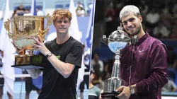 Jannik Sinner y Carlos Alcaraz ganaron títulos esta semana