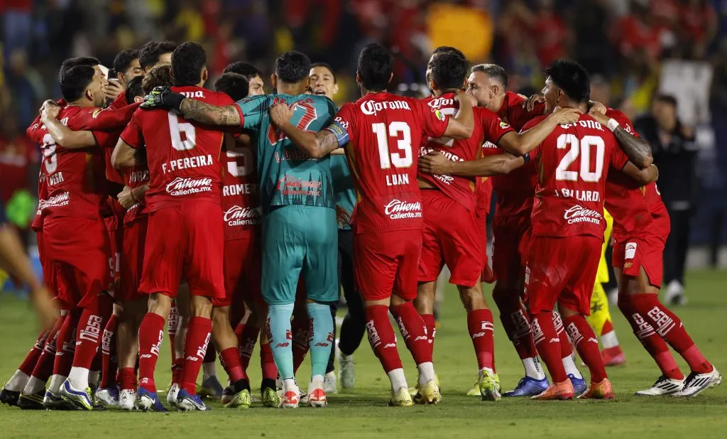 El festejo de Toluca en el DHSP por el Campeón de Campeones [Foto: Getty]