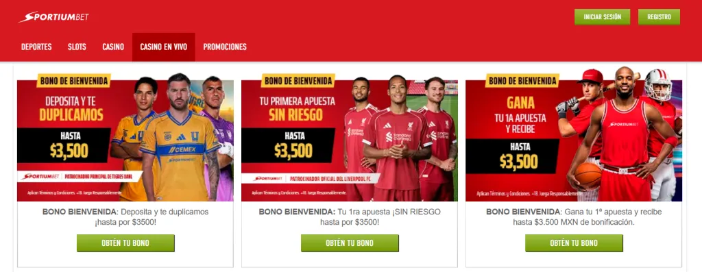 Sportiumbet apuestas de fútbol