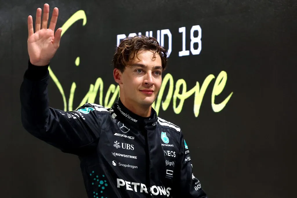 George Russell en el Gran Premio de Singapur 2025 (GETTY IMAGES)
