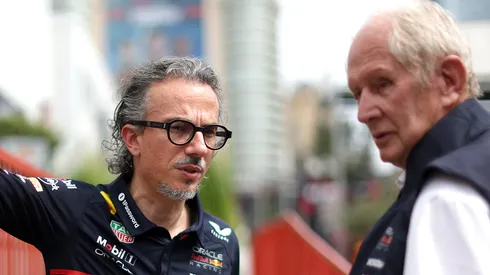 Laurent Mekies y Helmut Marko en Red Bull 2025