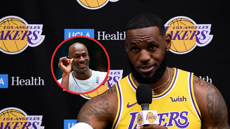 Michael Jordan tiene dos títulos más de los que lleva LeBron James.