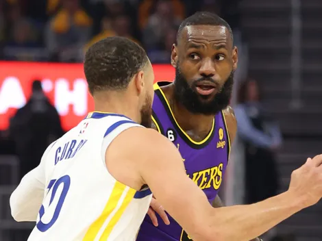LeBron le responde a Curry por la advertencia que le hizo a Lakers
