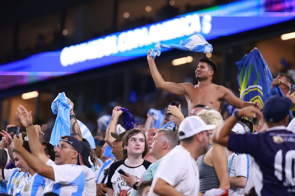 Argentina copó el Hard Rock en la final de Copa América, pero hoy no [Foto: Getty]
