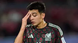 La frustración de Gilberto Mora por la derrota.