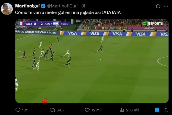 El error de México vs Argentina Sub 20