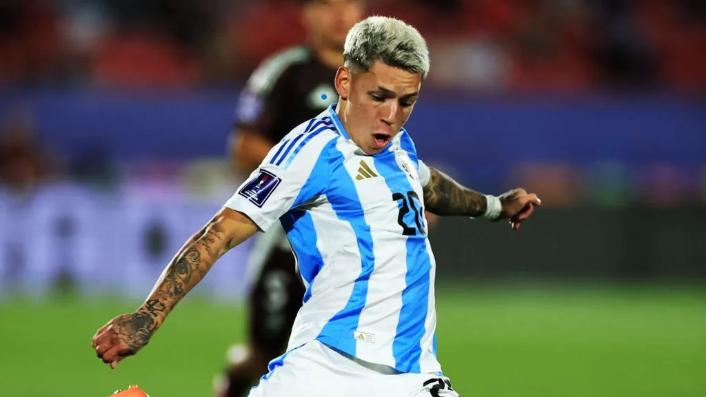 Prestianni se lució en el triunfo de Argentina ante México.