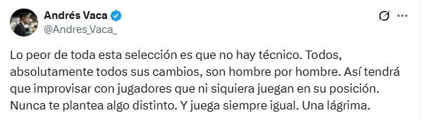 La crítica de Andrés Vaca (Captura de pantalla)