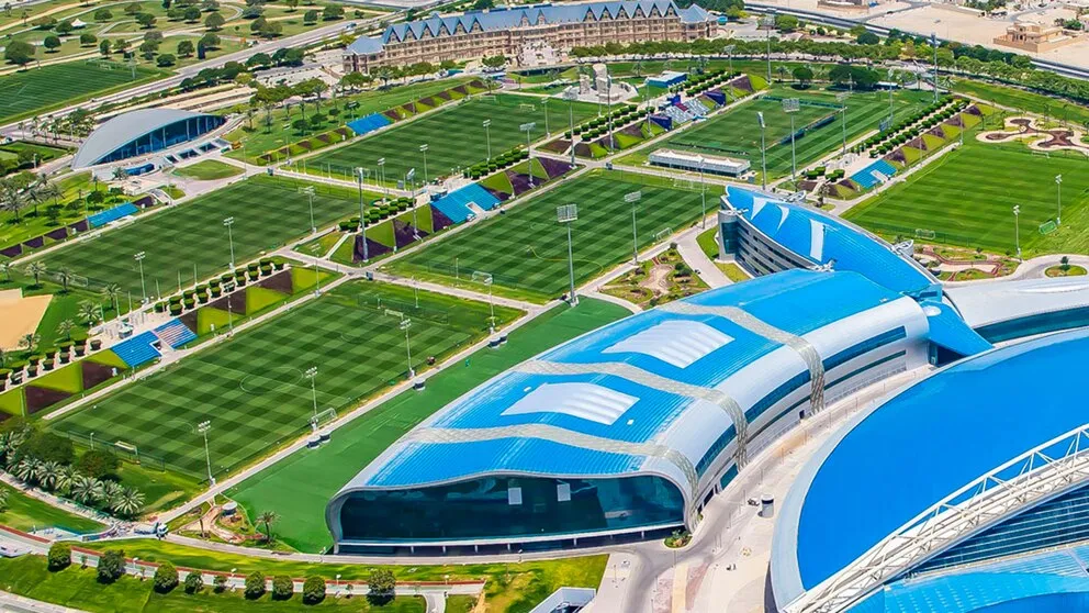 El predio de Aspire Academy, con hasta 9 campos de juego. [Foto: Getty Images]