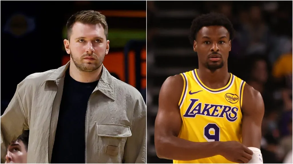 Luka Doncic tuvo un desplante con Bronny James. (Foto: Getty Images)