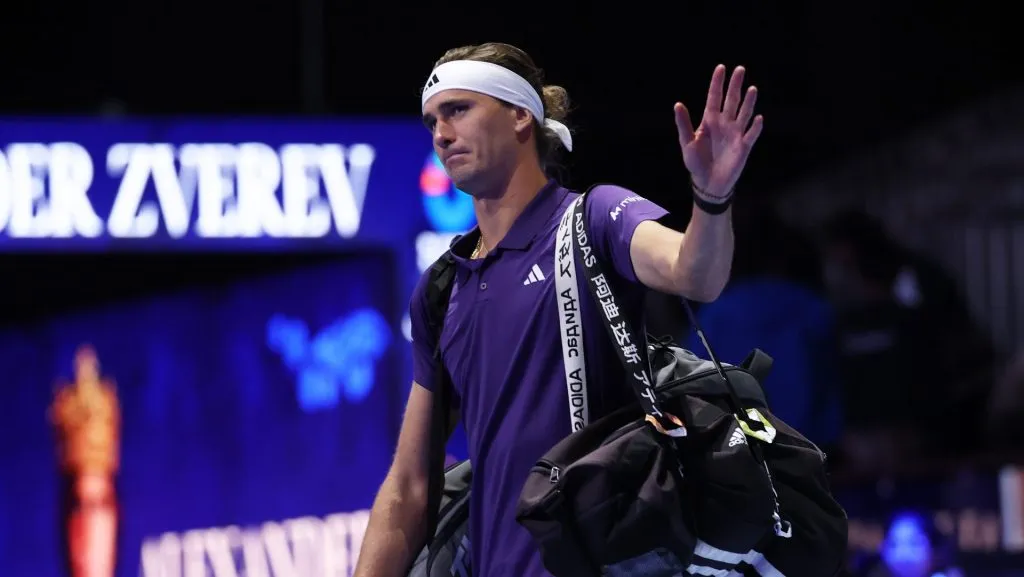 Alexander Zverev tuvo un paso muy breve por el Six Kings Slam. (GETTY IMAGES)