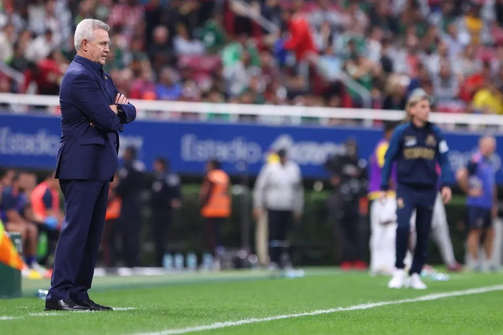 El desconcierto de Aguirre en pleno México vs. Ecuador [Foto: Getty]