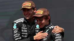 George Russell y Kimi Antonelli