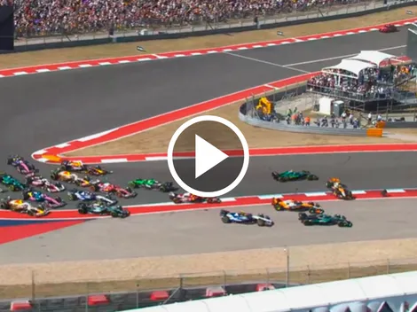 El accidente que dejó a Piastri y Norris afuera de la Sprint del GP de Estados Unidos