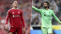 Florian Wirtz y Alisson no son titulares en Liverpool