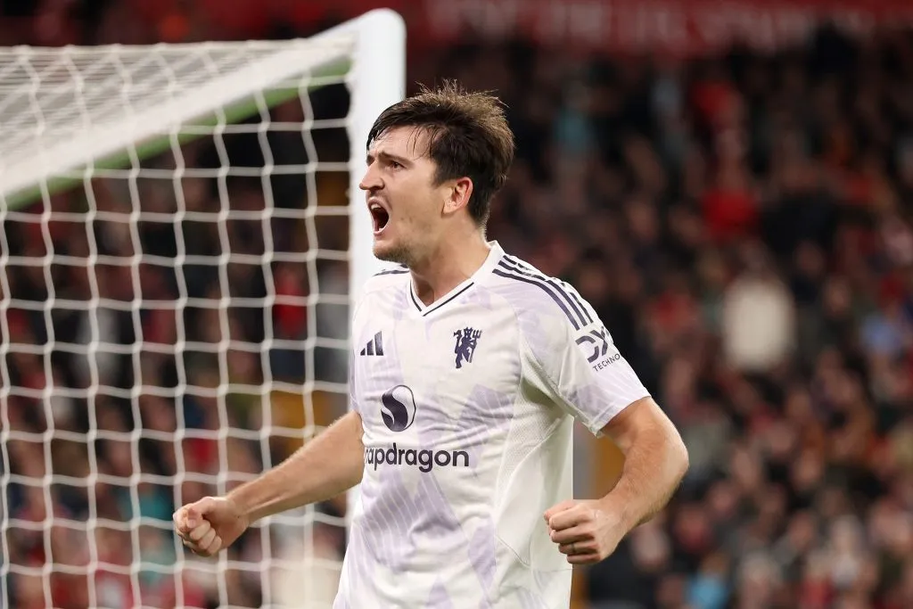 Harry Maguire le dio la victoria a Manchester United (GETTY IMAGES)