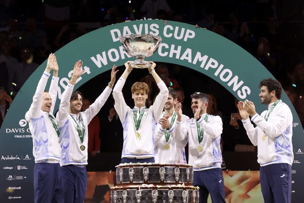 Jannik Sinner fue campeón de la Copa Davis 2024 (Getty Images)