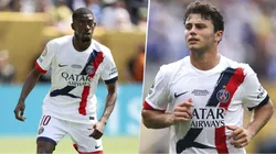 Ousmane Dembélé y Joao Neves, dos figuras del PSG