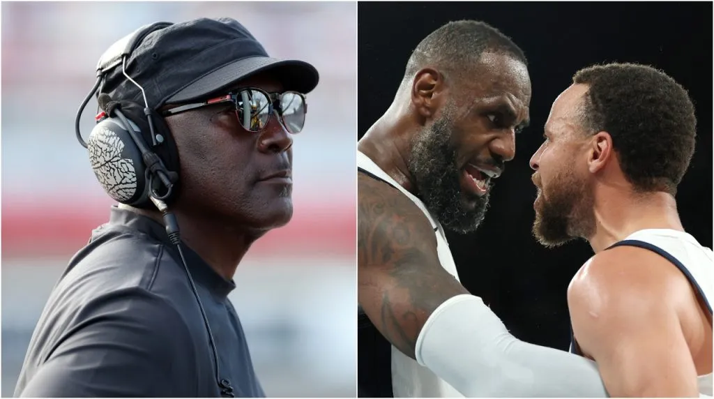Michael Jordan, LeBron James y Stephen Curry. (Foto: Getty Images)